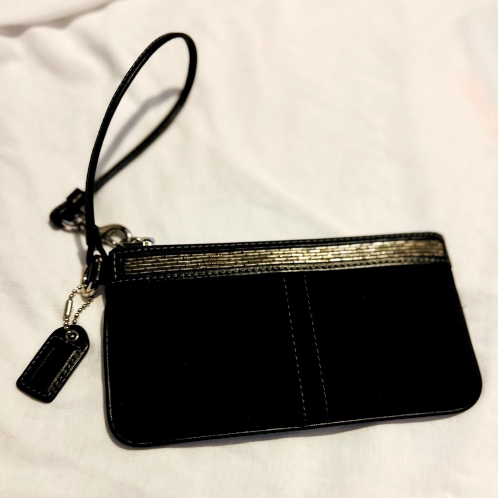 Coach Black wristlet